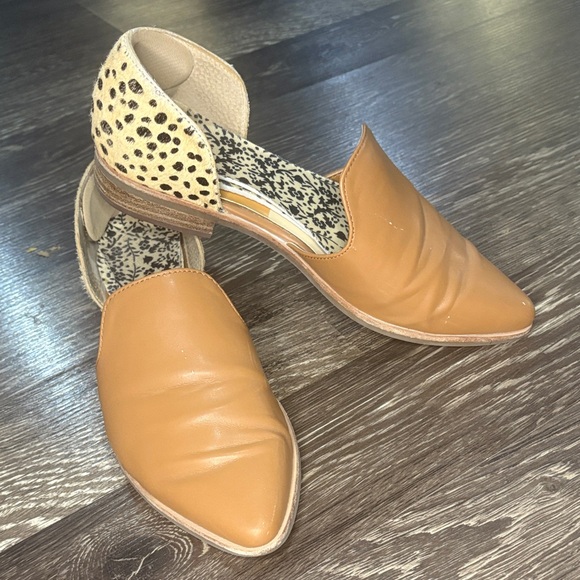 Dolce Vita Shoes - Dolce Vita Kelsa Leather/CowHair D’Orsay Flats Women Size 7.5M
